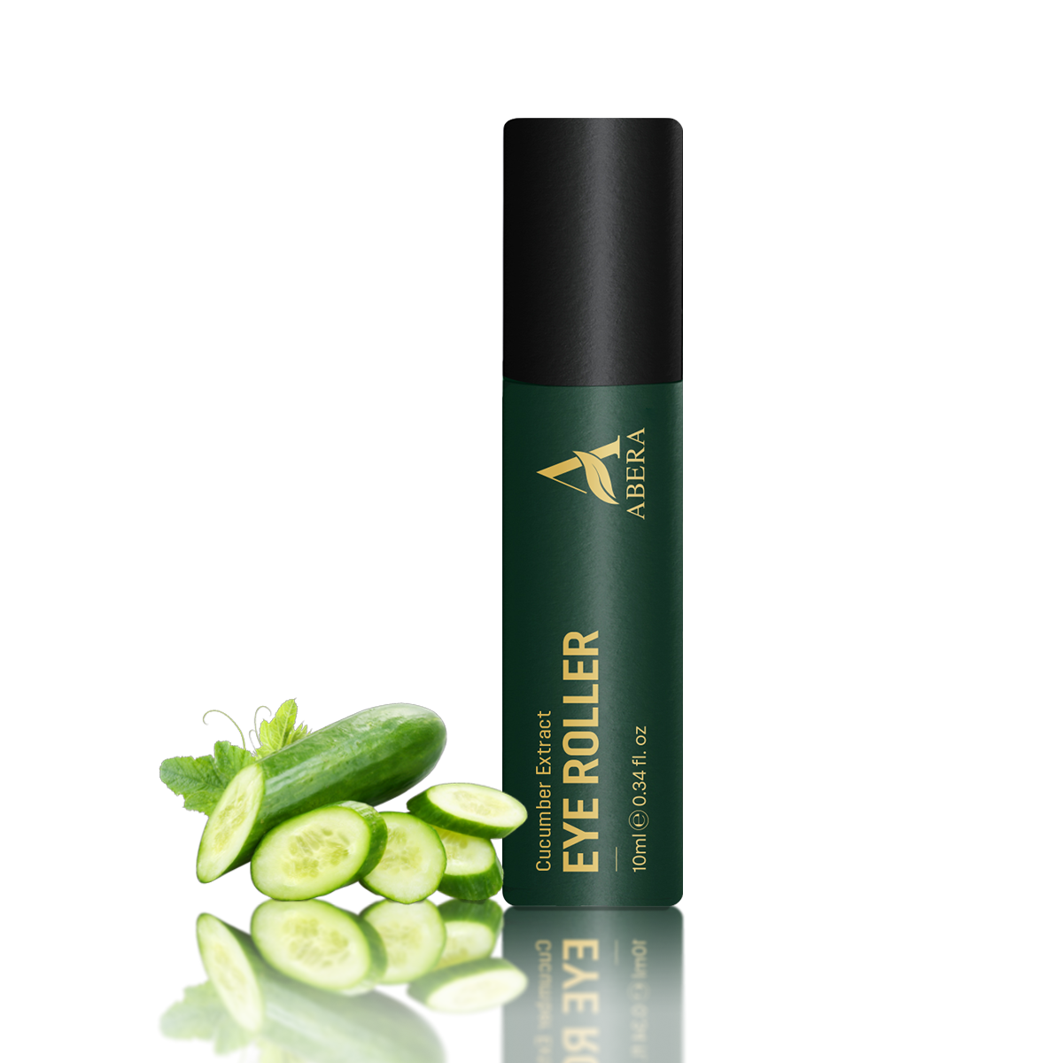 Abera Eye Roller – Helps Eliminate Dark Circles, Reduce Puffiness, Prevent Wrinkles & Brighten the Eye Area – With Cucumber Extract, Niacinamide and Glutathione – 10ml /0.34 fl oz