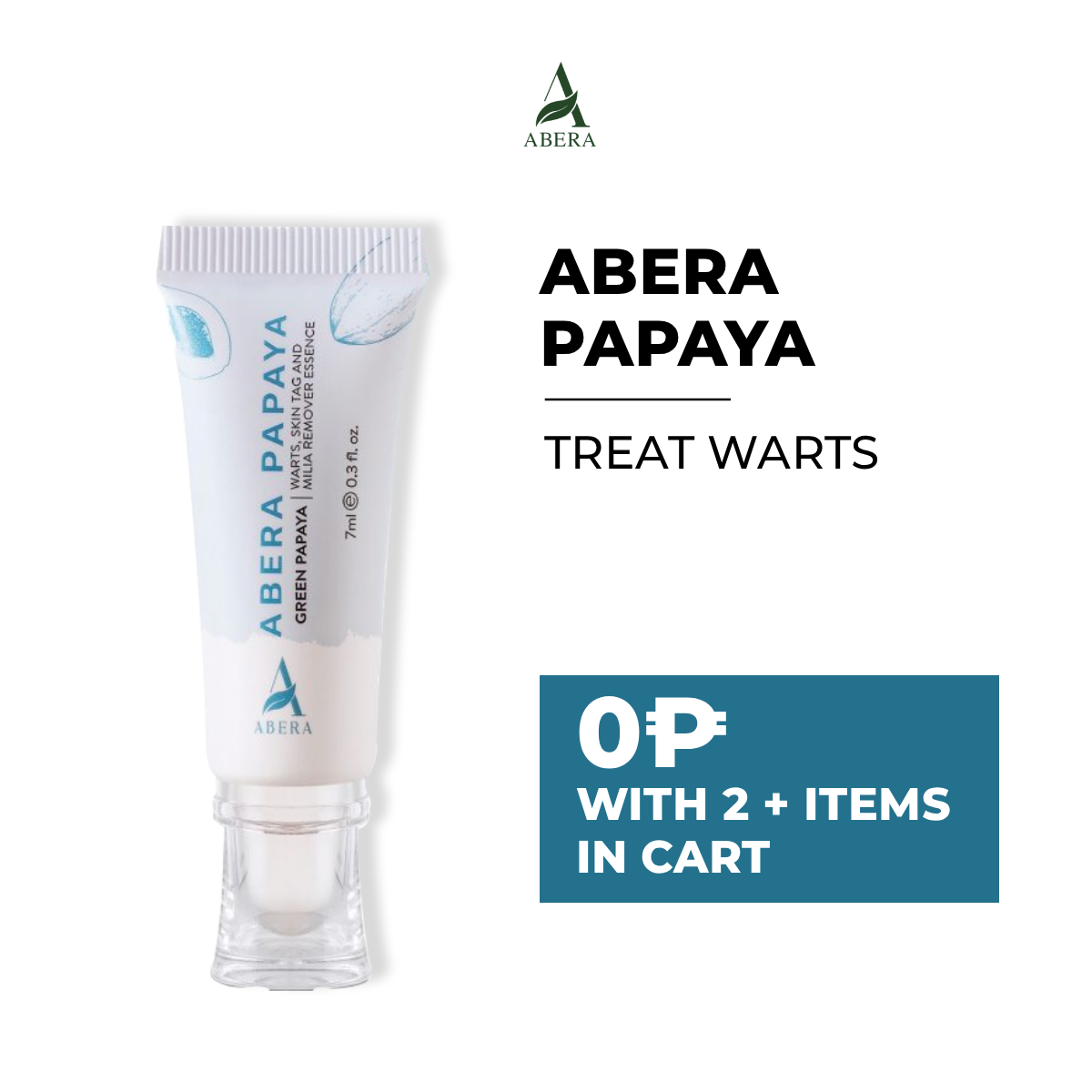 ABERA Papaya Wart Treatment 7ml - Treat warts