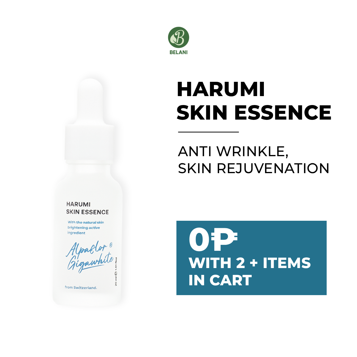 Harumi Anti-Wrinkle Essence Support Wrinkle Reduction, Brighten Skin & Anti-Aging 20ML