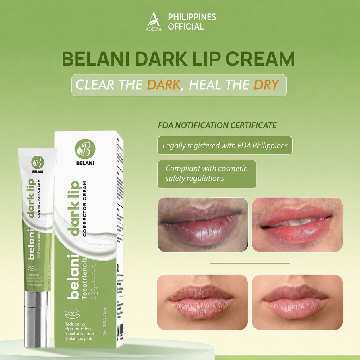 Organic Dark Lip Cream, Lips Balm For Dark Lip For Women & Men, Lip Wrinkle Repair, Lip Moisturizer For Very Dry Lips & Cracked With Super Red Vitamin E, Sunflower Oil, Shea Butter