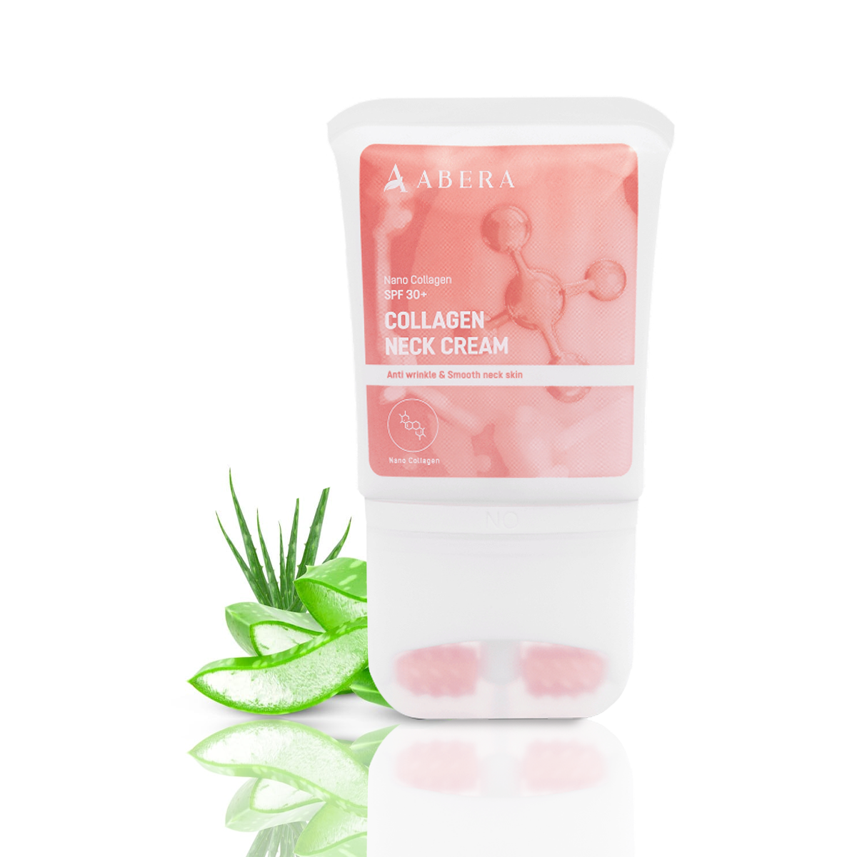 ABERA Loka Nano Collagen Neck Cream for Neck and Exposed Skin, Dark Spot Removal Cream for Underarms, Intimate Area, SPF 30+, Reduces Wrinkles and Crow's Feet with Niacinamide (1.76 Fl Oz)